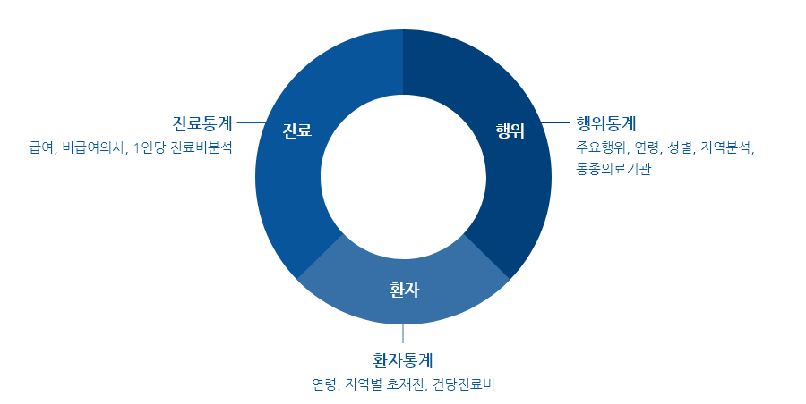 진료통계, 환자통계, 행위통계